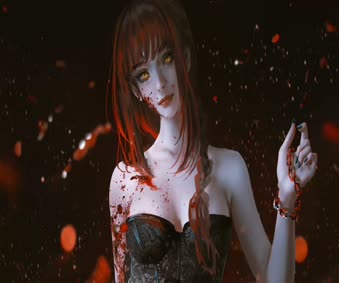 Download 2K Makima Chainsaw Man Anime Live Wallpaper