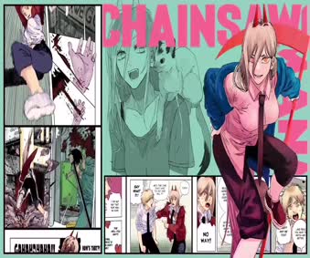 2K Power Chainsaw Man Manga Live Wallpaper