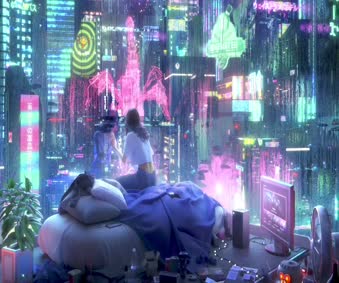 Cyberpunk City Live Wallpaper