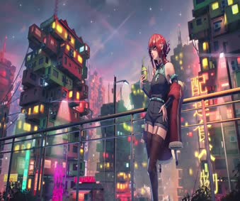 Download City Girl Live Wallpaper
