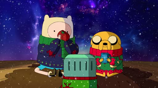 Adventure Time Christmas Lively Wallpaper