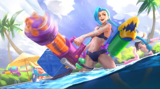 Pool Party Jinx Lively Wallpaper