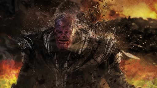 Thanos Dusting Avengers End Game
