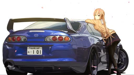 Anime Supra Car