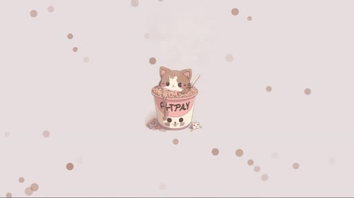 Cute Noodles Cat