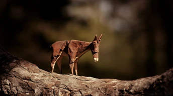 donkey origami wallpaper