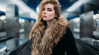 irina popova fur coat image wallpaper