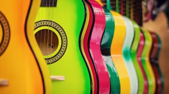 colorful guitar wallpaper