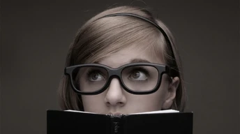 glasses school girl qhd wallpaper