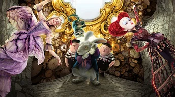 alice through the looking glass wallpaper