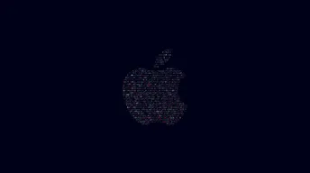apple logo balck 4k wallpaper