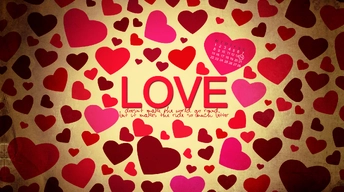 countless love hearts widescreen wallpapers