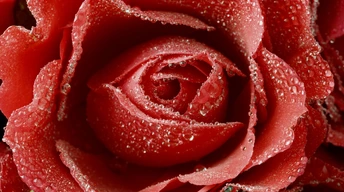 dewy red rose widescreen wallpapers