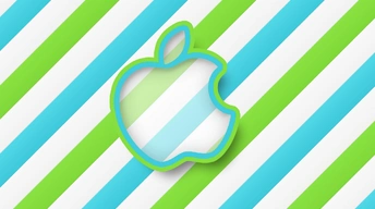 green stripes apple hd widescreen wallpapers