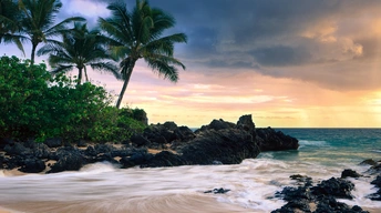 hawaii secret beache widescreen wallpapers