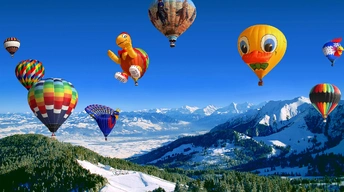 hot air balloon festival widescreen wallpapers