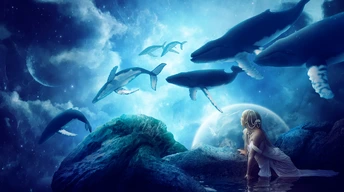 whales dream widescreen wallpapers