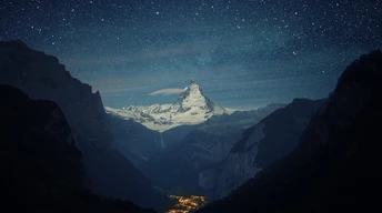switzerland 4k 5k wallpaper alps mountains stars night