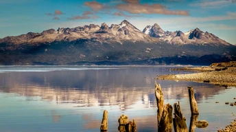 mountain 4k hd wallpaper lake sea ushuaia argentina