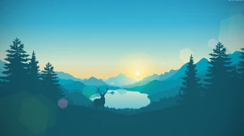 flat forest deer 4k 5k iphone wallpaper abstract