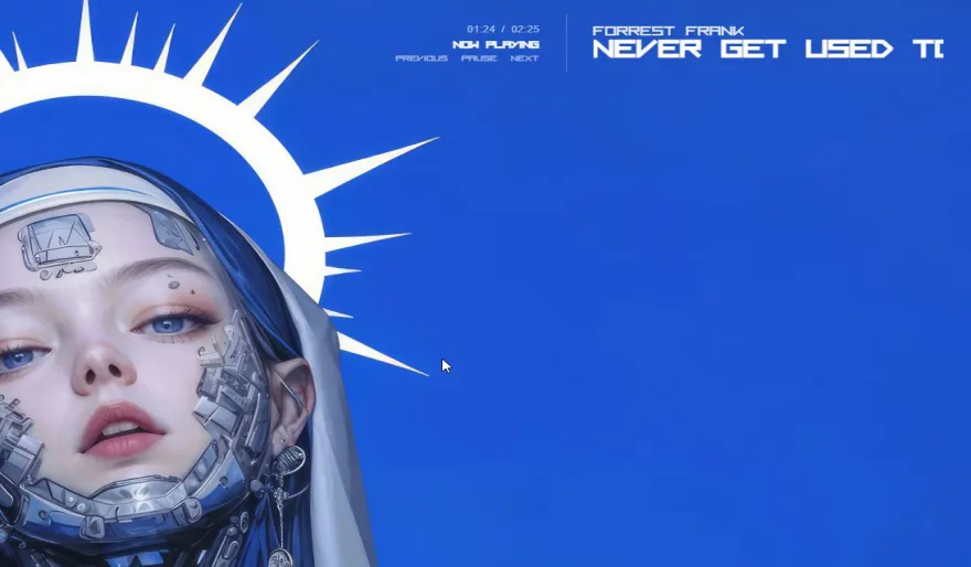 Download Minimalist Media Player Widget for Windows | DesktopHut Widget for Luna