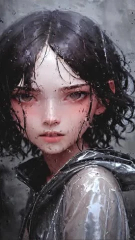Bandit Rain Girl Wallpaper For Phone – Free Live Wallpaper