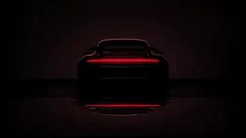 Porsche 911 in the dark