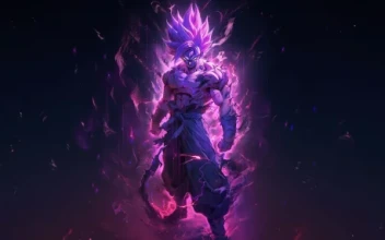 Dragon Ball Purple Goku 4K