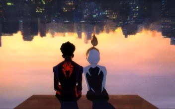 Miles Morales And Gwen Stacy Spiderman Across The Spider Verse