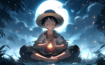 Luffy Under The Moonlight - One Piece 4K