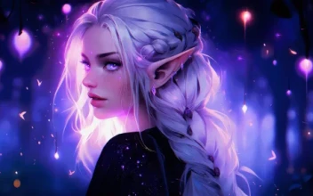 Elf Girl in Enchanted Forest