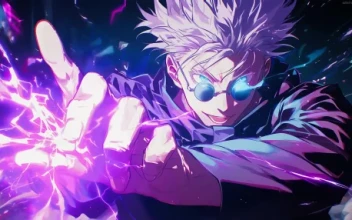 Mystic Aura: Gojos Purple Hollow