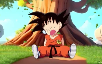Goku Kid Relaxing