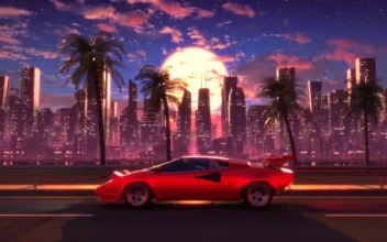 Synthwave Drive by Visualdon