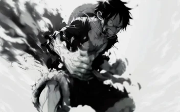 Monochrome Fury: Luffys Rage