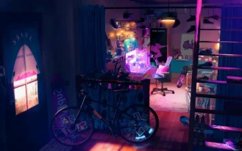 Lofi Room Neon Lights