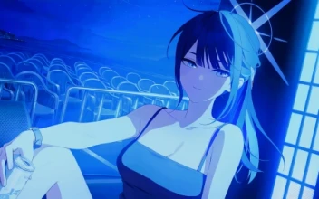 Blue Archive: Saori At Night