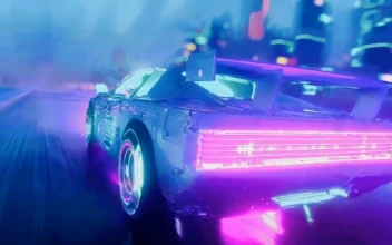Synthwave Cyberpunk Car