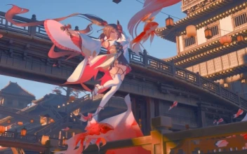 Koi Dancer UltraWide Live 8K Wallpaper