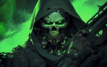 Green Skull Soldier