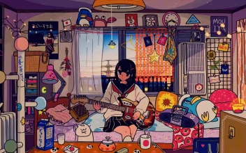 Girl Playing Guitar