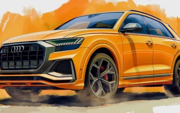 Orange Audi Rs Q8