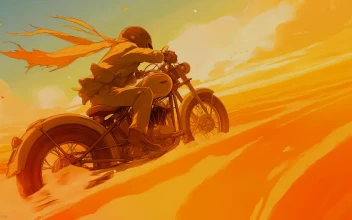 Kino Journey Motorcycle Desert