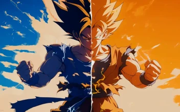 Goku Super Saiyan Power-Up Split
