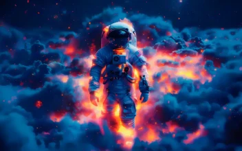 Astronaut in Clouds