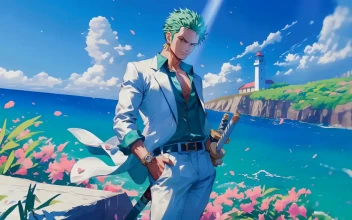 Zoro With White Suit