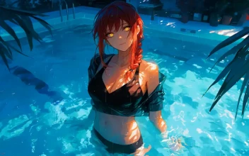 Makima In The Pool