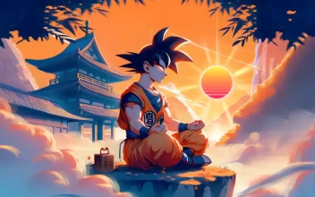 Meditating with Goku in Dragon Ball Z