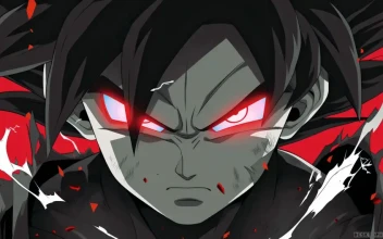 Goku Dark Glowing Eyes