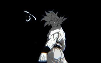 Goku Power - Black and White